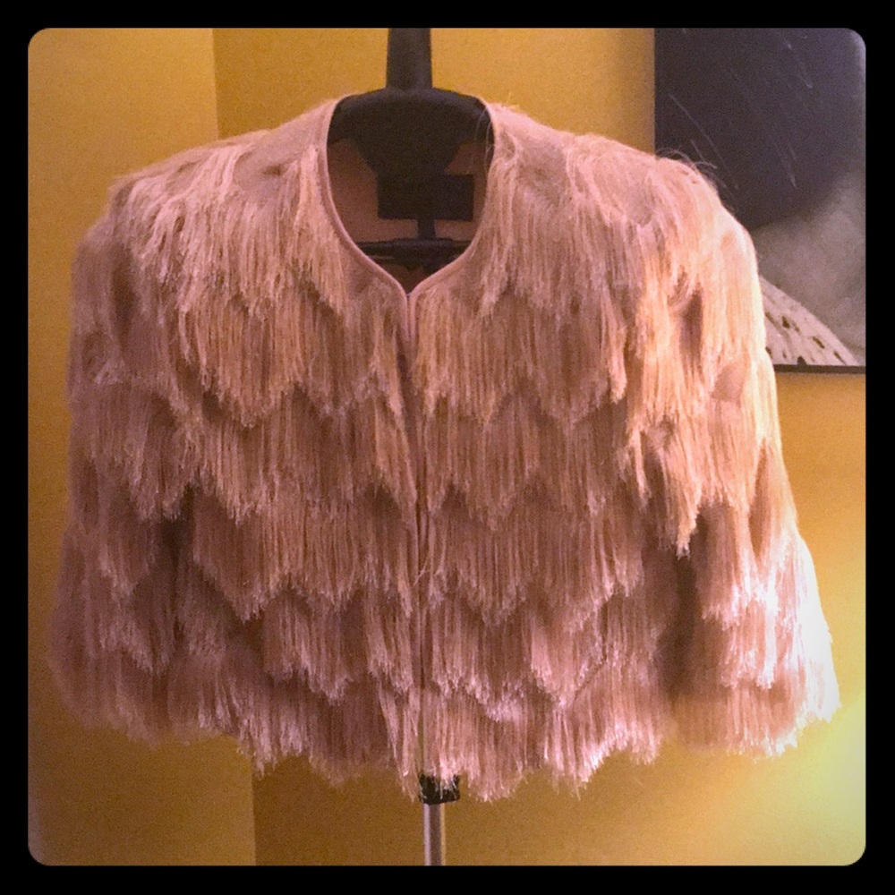 Beautiful blush half sleeved jacket